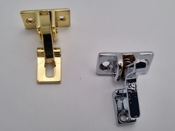 Elbow Catch Chrome Plated Brass or Polished Brass