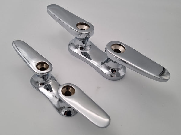 Cleat Fairlead Open 2 Sizes chrome plated bronze
