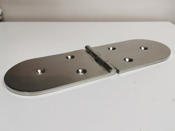 Hinge Long to Long Rounded 188 x 65mm Stainless Steel